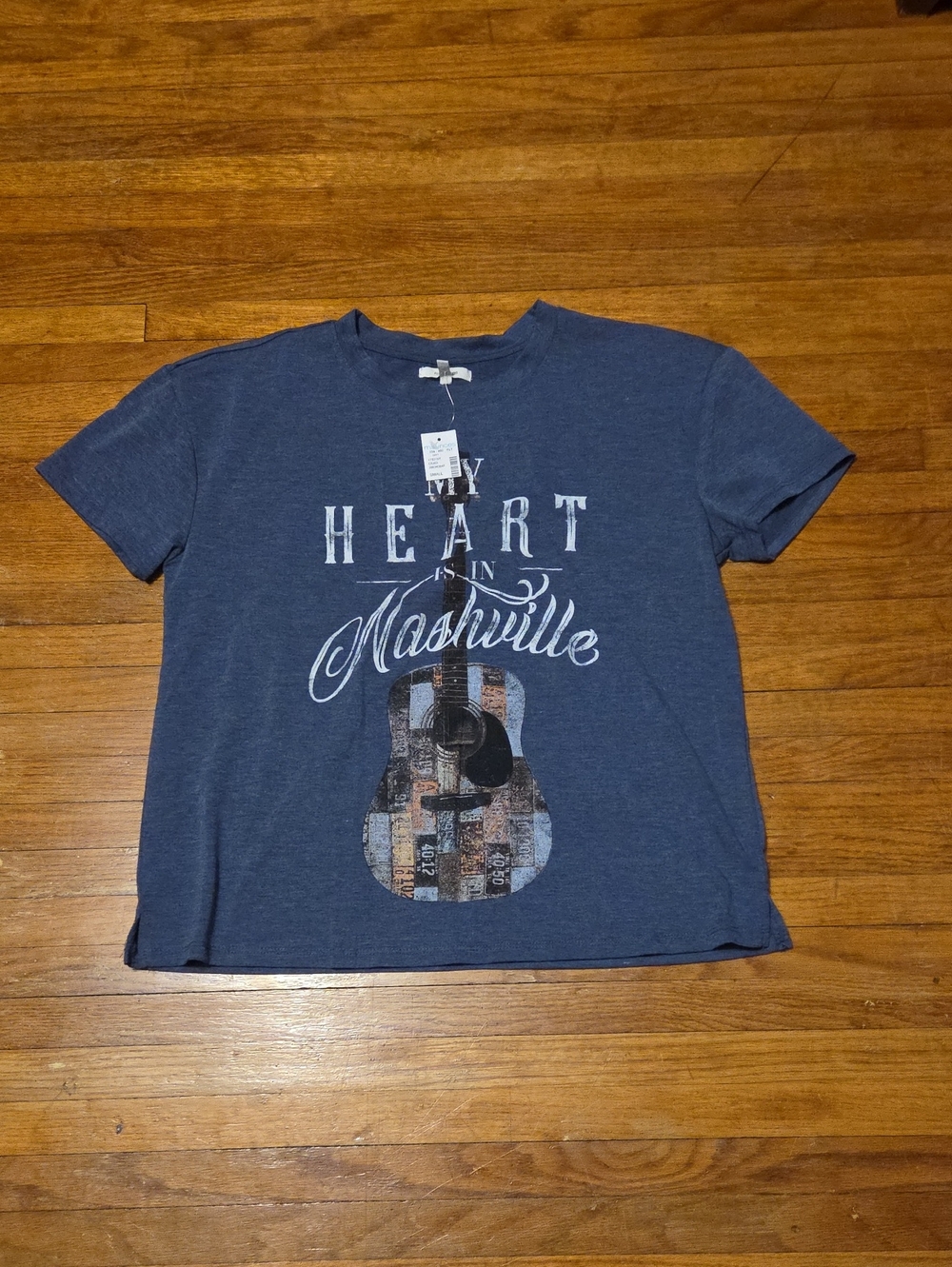 Maurices Navy Blue "My Heart Is In Nashville" Kids Graphic Tee